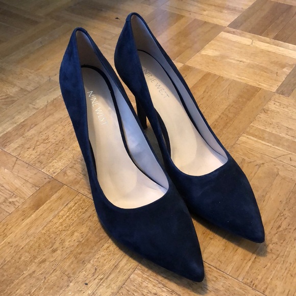 navy blue stilettos